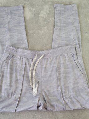 Makers Mark Women's XXL Joggers Gray Stitched Seam Pants Pull-On CAM5E